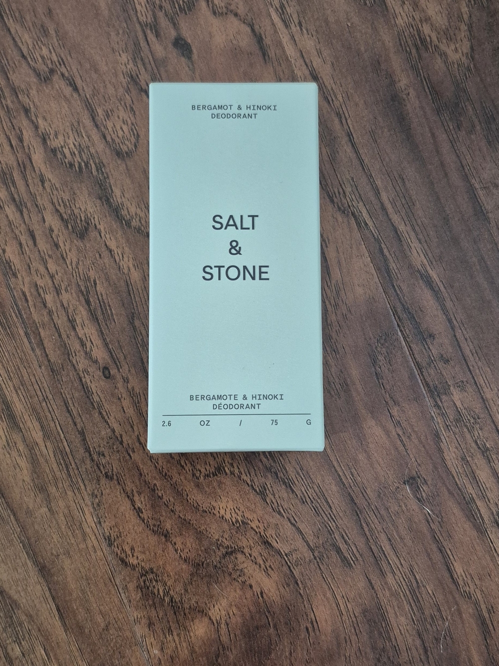 Salt & Stone Bergamot & Hinoki Deodorant - Mint Green